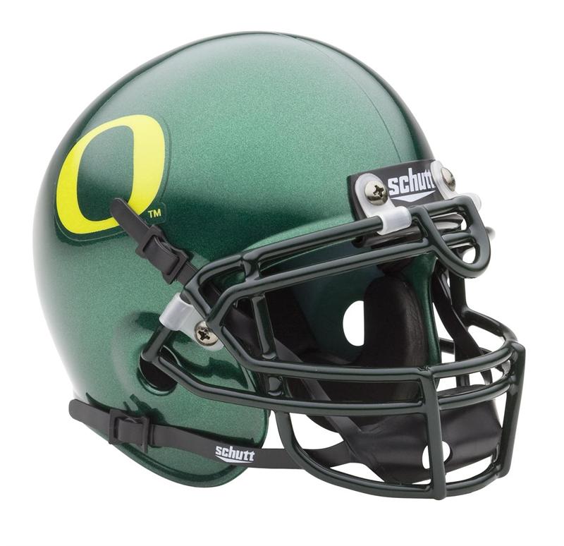 OREGON DUCKS GREEN SCHUTT MINI FOOTBALL HELMET