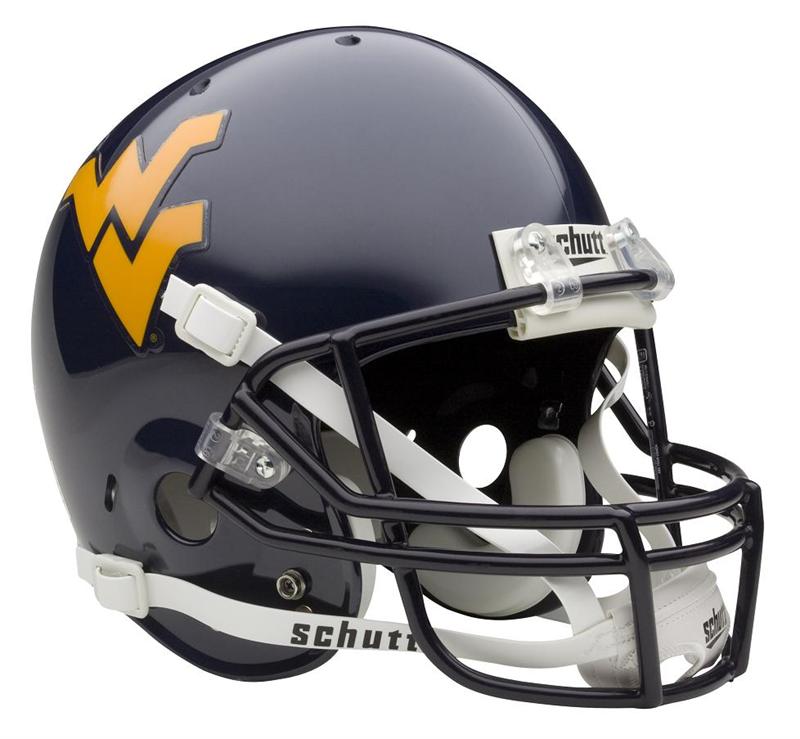 NEW WEST VIRGINIA MOUNTAINEERS SCHUTT FOOTBALL HELMET eBay