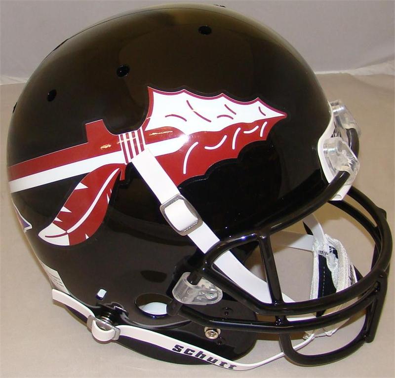 FLORIDA STATE SCHUTT BLACK FULL SIZE FOOTBALL HELMET