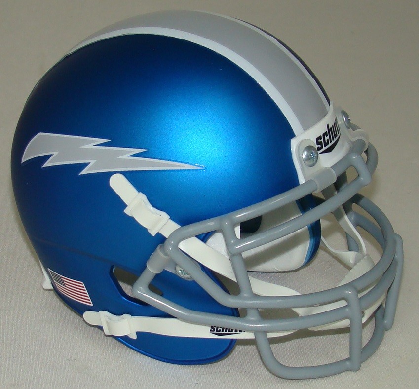 NEW AIR FORCE FALCONS ALTERNATE 7 BLUE & GREY MATTE SCHUTT MINI FOOTBALL HELMET