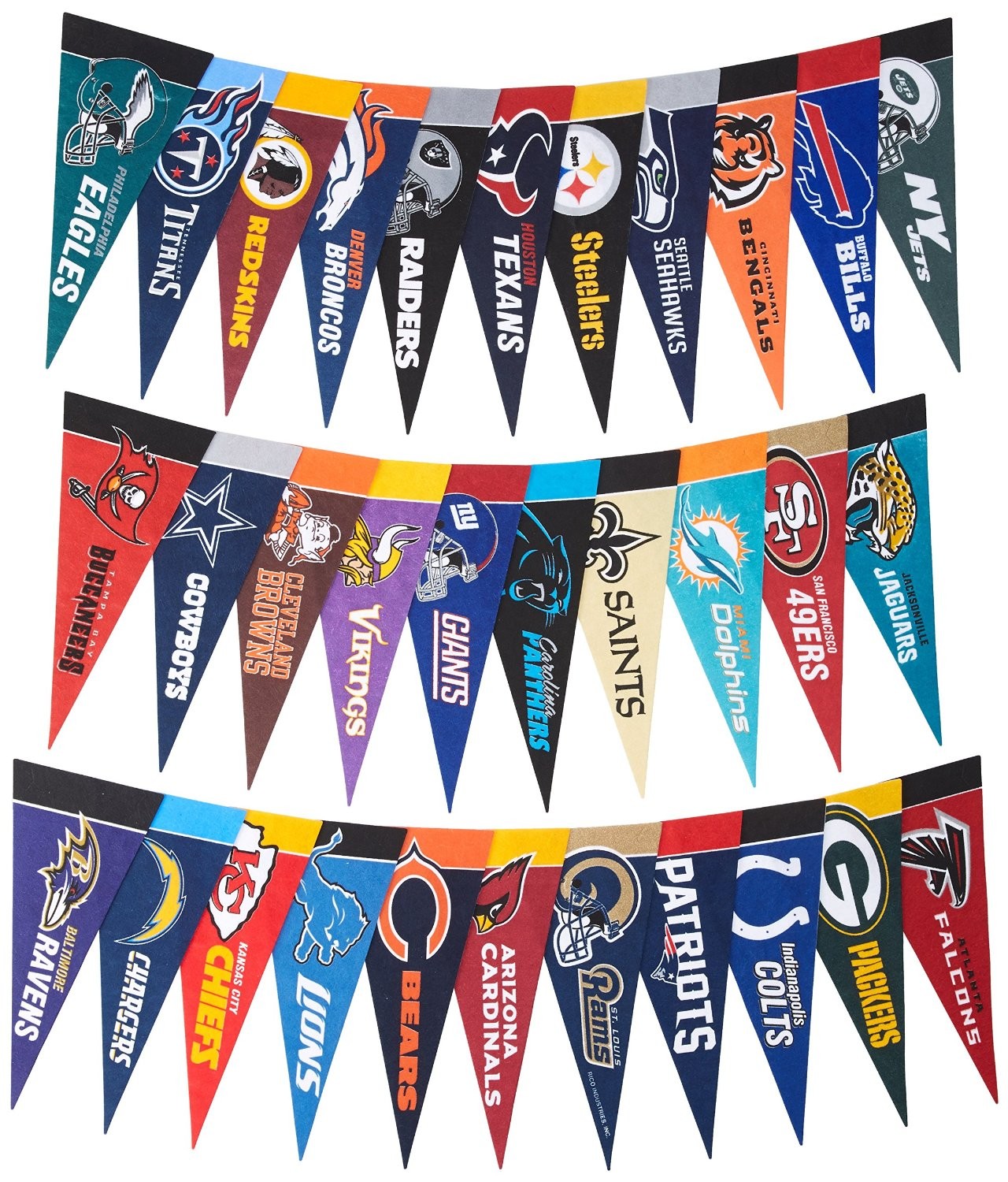NFL Mini Pennant Set (All 32 Teams) eBay
