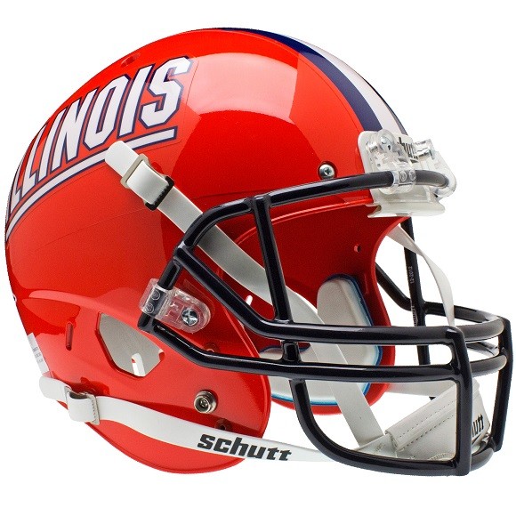 NEW ILLINOIS ILLINI SCHUTT FULL SIZE FOOTBALL HELMET eBay