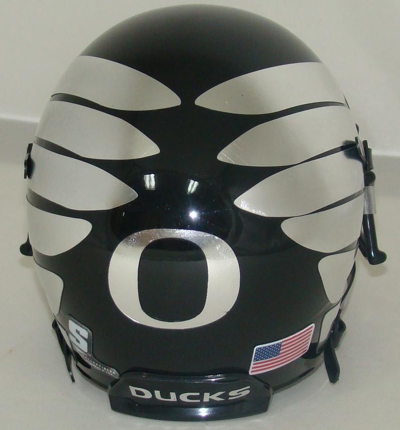 OREGON DUCKS ALTERNATE BLACK with WINGS SCHUTT MINI FOOTBALL HELMET eBay