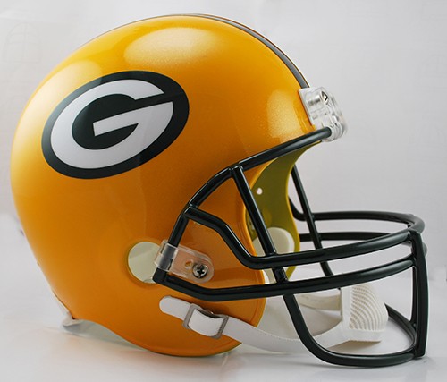 GREEN BAY PACKERS REPLICA FULL SIZE FOOTBALL HELMET | eBay