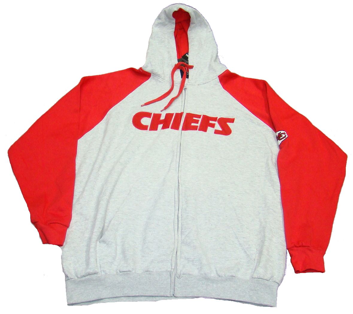 Kansas City Chiefs Men's Full Zipper Sweatshirt Hoodie Jacket Hood Big ...