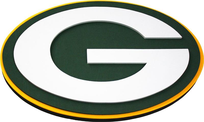 Green Bay Packers Nfl Football Official 3d Foam Logo Wall Sign Ebay 