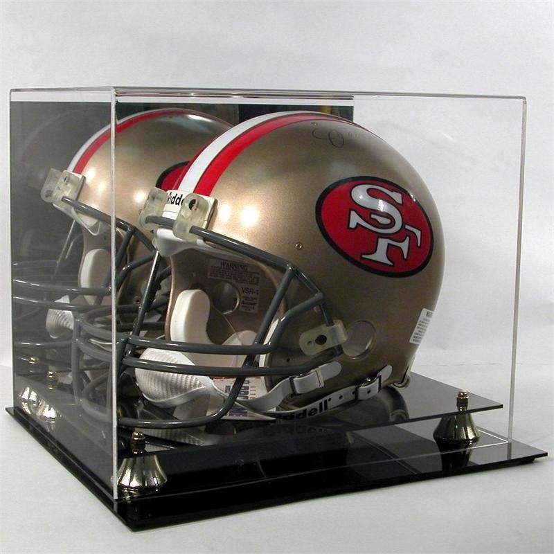 Deluxe Full Size Football Helmet Uv Protected Display Case With