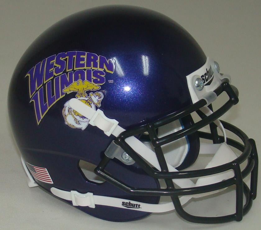 Western Illinois Leathernecks Alternate Schutt Authentic Mini